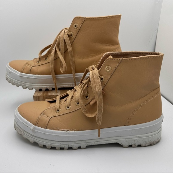 Superga Unisex 2341 Alpina Cotu Lug Sole Leather High Top Sneakers W 9 M… - Picture 3 of 10